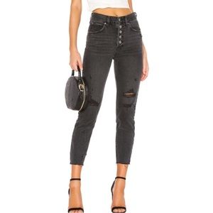 We The Free by Free People black distressed denim
